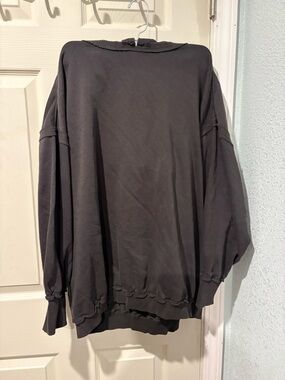 Urban Outfitters Black Oversized Crewneck Sweatshirt